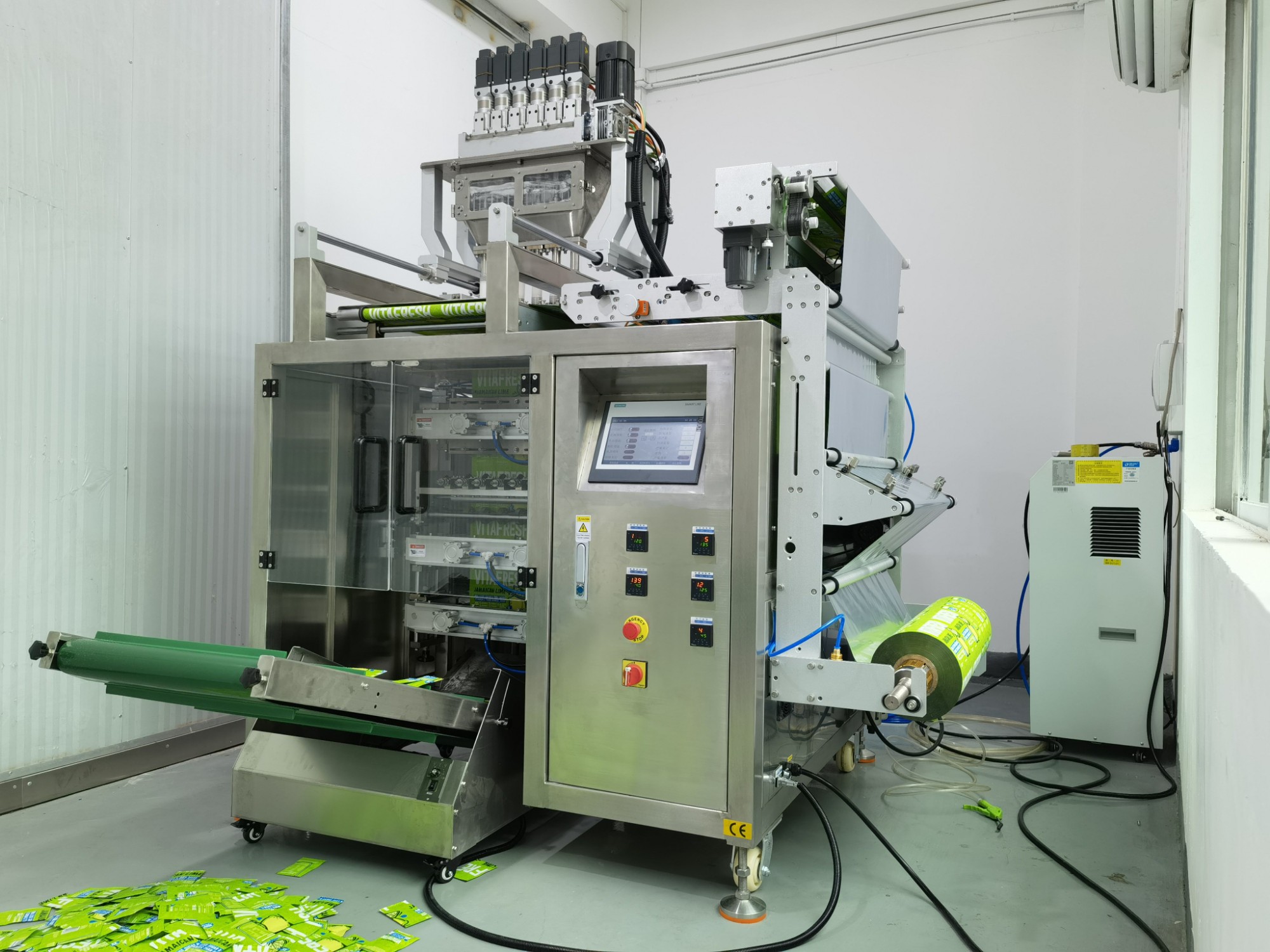 4 side sealing powder filling and packing machine